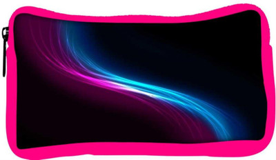 

Snoogg Eco Friendly Canvas Pink And Blue Layer Designer Student Pen Pencil Case Coin Purse Pouch Cosmetic Makeup Bag (PINK) Pouch(Multicolor)