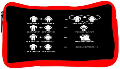 

Snoogg Eco Friendly Canvas Happy Life Samsung-Maxa8 4G50 Student Pen Pencil Case Coin Purse Pouch Cosmetic Makeup Bag (RED) Pouch(Multicolor)