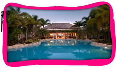 

Snoogg Eco Friendly Canvas Evening Veiw Of Resort Designer Student Pen Pencil Case Coin Purse Pouch Cosmetic Makeup Bag (PINK) Pouch(Multicolor)