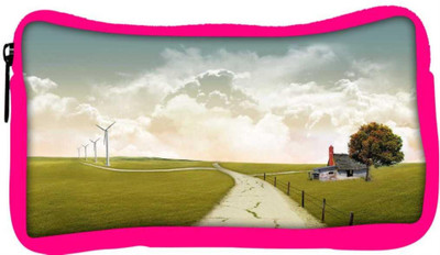 

Snoogg Eco Friendly Canvas Pathway Road Designer Student Pen Pencil Case Coin Purse Pouch Cosmetic Makeup Bag (PINK) Pouch(Multicolor)