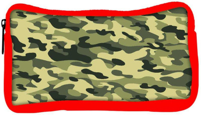 

Snoogg Eco Friendly Canvas Camo Green Military 2764 Student Pen Pencil Case Coin Purse Pouch Cosmetic Makeup Bag (RED) Pouch(Multicolor)