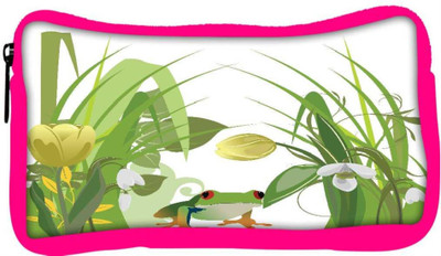 

Snoogg Eco Friendly Canvas Abstract Illustration With Lots Of Beautiful Flowers Student Pen Pencil Case Coin Purse Pouch Cosmetic Makeup Bag (PINK) Pouch(Multicolor)
