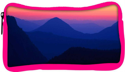 

Snoogg Eco Friendly Canvas Mountain Nite View Designer Student Pen Pencil Case Coin Purse Pouch Cosmetic Makeup Bag (PINK) Pouch(Multicolor)
