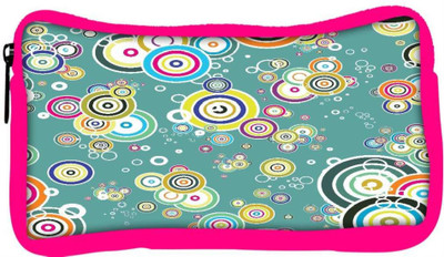 

Snoogg Eco Friendly Canvas Abstract Circles Designer Student Pen Pencil Case Coin Purse Pouch Cosmetic Makeup Bag (PINK) Pouch(Multicolor)