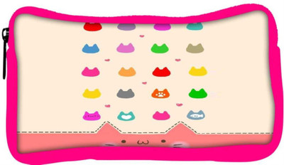 

Snoogg Eco Friendly Canvas Cute Kitty Icons Student Pen Pencil Case Coin Purse Pouch Cosmetic Makeup Bag (PINK) Pouch(Multicolor)