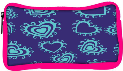 

Snoogg Eco Friendly Canvas Green Heart Blue Pattern Designer Student Pen Pencil Case Coin Purse Pouch Cosmetic Makeup Bag (PINK) Pouch(Multicolor)