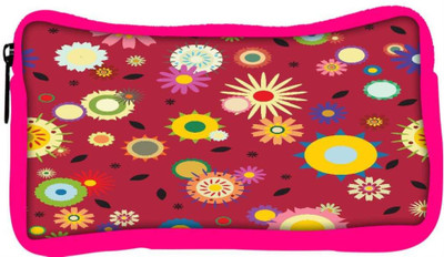 

Snoogg Eco Friendly Canvas White Leaves Black Designer Student Pen Pencil Case Coin Purse Pouch Cosmetic Makeup Bag (PINK) Pouch(Multicolor)