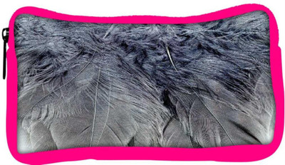 

Snoogg Eco Friendly Canvas Feathers 2 Texture Student Pen Pencil Case Coin Purse Pouch Cosmetic Makeup Bag (PINK) Pouch(Multicolor)