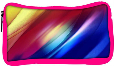 

Snoogg Eco Friendly Canvas Mixed Color Strips Designer Student Pen Pencil Case Coin Purse Pouch Cosmetic Makeup Bag (PINK) Pouch(Multicolor)
