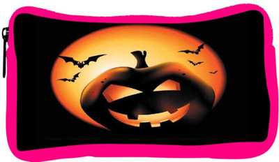 

Snoogg Eco Friendly Canvas Halloween Pumpkin Student Pen Pencil Case Coin Purse Pouch Cosmetic Makeup Bag (PINK) Pouch(Multicolor)