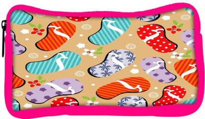 

Snoogg Eco Friendly Canvas Abstract Summer Background Student Pen Pencil Case Coin Purse Pouch Cosmetic Makeup Bag (PINK) Pouch(Multicolor)