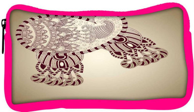 

Snoogg Eco Friendly Canvas Abstract Floral Background Student Pen Pencil Case Coin Purse Pouch Cosmetic Makeup Bag (PINK) Pouch(Multicolor)