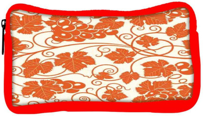 

Snoogg Eco Friendly Canvas Grape Leaves 2850 Student Pen Pencil Case Coin Purse Pouch Cosmetic Makeup Bag (RED) Pouch(Multicolor)