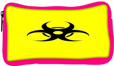 

Snoogg Eco Friendly Canvas Stay Safe Caution 2384 Student Pen Pencil Case Coin Purse Pouch Cosmetic Makeup Bag (PINK) Pouch(Multicolor)