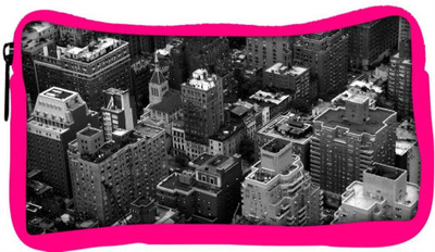 

Snoogg Eco Friendly Canvas Black And White City Designer Student Pen Pencil Case Coin Purse Pouch Cosmetic Makeup Bag (PINK) Pouch(Multicolor)