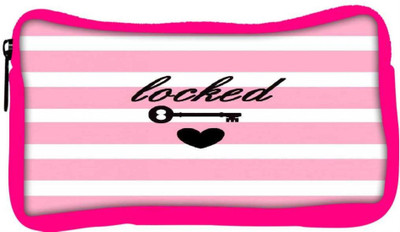 

Snoogg Eco Friendly Canvas Locked Hearts Student Pen Pencil Case Coin Purse Pouch Cosmetic Makeup Bag (PINK) Pouch(Multicolor)