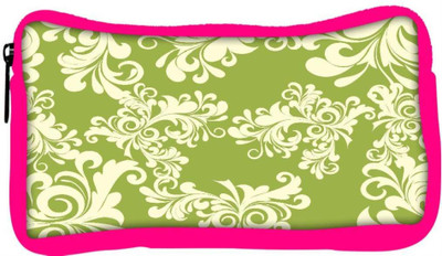 

Snoogg Eco Friendly Canvas Abstract White Green Pattern Designer Student Pen Pencil Case Coin Purse Pouch Cosmetic Makeup Bag (PINK) Pouch(Multicolor)