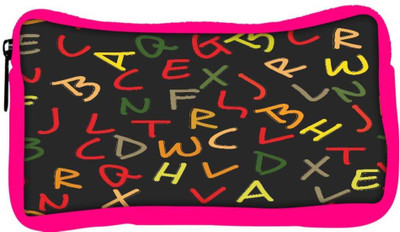 

Snoogg Eco Friendly Canvas Mixed Color Alphabets Designer Student Pen Pencil Case Coin Purse Pouch Cosmetic Makeup Bag (PINK) Pouch(Multicolor)