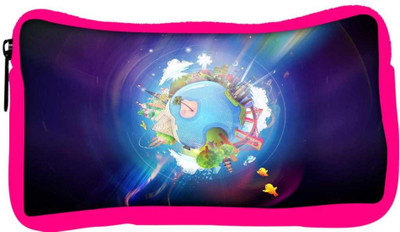 

Snoogg Eco Friendly Canvas Colorful Earth Designer Student Pen Pencil Case Coin Purse Pouch Cosmetic Makeup Bag (PINK) Pouch(Multicolor)