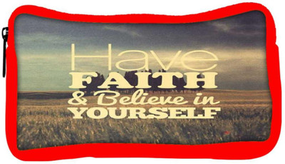 

Snoogg Eco Friendly Canvas Believe In Yourself Student Pen Pencil Case Coin Purse Pouch Cosmetic Makeup Bag (RED) Pouch(Multicolor)