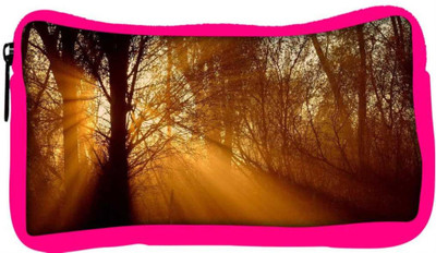 

Snoogg Eco Friendly Canvas Sunlight In Forest Designer Student Pen Pencil Case Coin Purse Pouch Cosmetic Makeup Bag (PINK) Pouch(Multicolor)