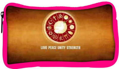 

Snoogg Eco Friendly Canvas Love Peace Unity Strength Designer Student Pen Pencil Case Coin Purse Pouch Cosmetic Makeup Bag (PINK) Pouch(Multicolor)