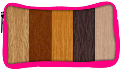 

Snoogg Eco Friendly Canvas Color Wood Samples Vector Student Pen Pencil Case Coin Purse Pouch Cosmetic Makeup Bag (PINK) Pouch(Multicolor)