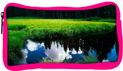 

Snoogg Eco Friendly Canvas Clouds On Water Designer Student Pen Pencil Case Coin Purse Pouch Cosmetic Makeup Bag (PINK) Pouch(Multicolor)