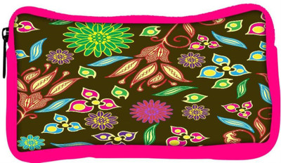 

Snoogg Eco Friendly Canvas Multicolor Petals Designer Student Pen Pencil Case Coin Purse Pouch Cosmetic Makeup Bag (PINK) Pouch(Multicolor)