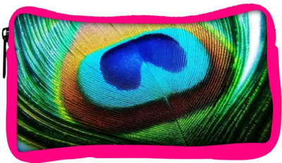 

Snoogg Eco Friendly Canvas Peacock Feather Closeup Student Pen Pencil Case Coin Purse Pouch Cosmetic Makeup Bag (PINK) Pouch(Multicolor)