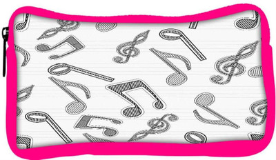 

Snoogg Eco Friendly Canvas Multicolor Music Designer Student Pen Pencil Case Coin Purse Pouch Cosmetic Makeup Bag (PINK) Pouch(Multicolor)