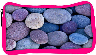 

Snoogg Eco Friendly Canvas Pebble Stone Beach Student Pen Pencil Case Coin Purse Pouch Cosmetic Makeup Bag (PINK) Pouch(Multicolor)