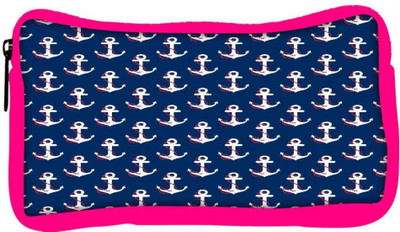 

Snoogg Eco Friendly Canvas White Anchor Blue Pattern Designer Student Pen Pencil Case Coin Purse Pouch Cosmetic Makeup Bag (PINK) Pouch(Multicolor)