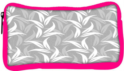 

Snoogg Eco Friendly Canvas White And Grey Leaves Designer Student Pen Pencil Case Coin Purse Pouch Cosmetic Makeup Bag (PINK) Pouch(Multicolor)