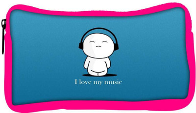 

Snoogg Eco Friendly Canvas I Love My Music Designer Student Pen Pencil Case Coin Purse Pouch Cosmetic Makeup Bag (PINK) Pouch(Multicolor)