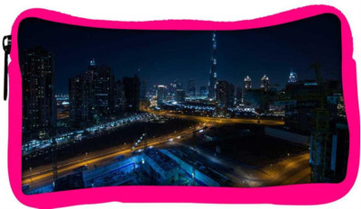 

Snoogg Eco Friendly Canvas Night View Of Burj Khalifa Designer Student Pen Pencil Case Coin Purse Pouch Cosmetic Makeup Bag (PINK) Pouch(Multicolor)