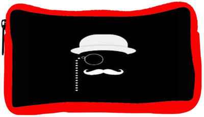 

Snoogg Eco Friendly Canvas Minimal Detective Student Pen Pencil Case Coin Purse Pouch Cosmetic Makeup Bag (RED) Pouch(Multicolor)