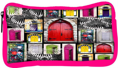 

Snoogg Eco Friendly Canvas Doors Close To Open Student Pen Pencil Case Coin Purse Pouch Cosmetic Makeup Bag (PINK) Pouch(Multicolor)