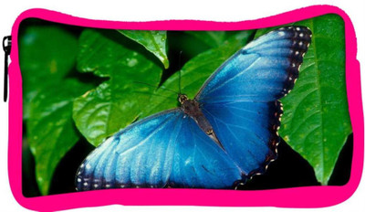 

Snoogg Eco Friendly Canvas Butterflies Wallpaper Designer Student Pen Pencil Case Coin Purse Pouch Cosmetic Makeup Bag (PINK) Pouch(Multicolor)