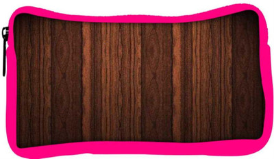 

Snoogg Eco Friendly Canvas Wood Furjnish Student Pen Pencil Case Coin Purse Pouch Cosmetic Makeup Bag (PINK) Pouch(Multicolor)
