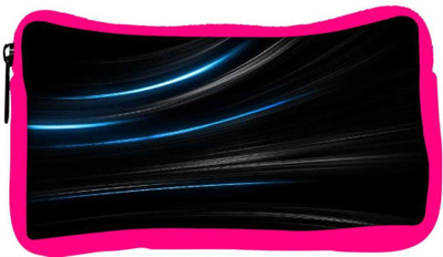 

Snoogg Eco Friendly Canvas Blue Light In Black Background Designer Student Pen Pencil Case Coin Purse Pouch Cosmetic Makeup Bag (PINK) Pouch(Multicolor)