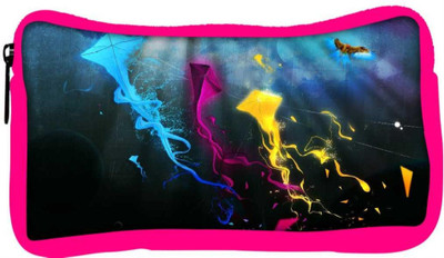 

Snoogg Eco Friendly Canvas Kreativni Grafika Designer Student Pen Pencil Case Coin Purse Pouch Cosmetic Makeup Bag (PINK) Pouch(Multicolor)