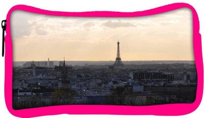 

Snoogg Eco Friendly Canvas Paris City Designer Student Pen Pencil Case Coin Purse Pouch Cosmetic Makeup Bag (PINK) Pouch(Multicolor)