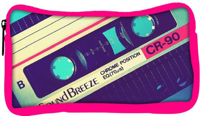 

Snoogg Eco Friendly Canvas Vintage Casettes Student Pen Pencil Case Coin Purse Pouch Cosmetic Makeup Bag (PINK) Pouch(Multicolor)