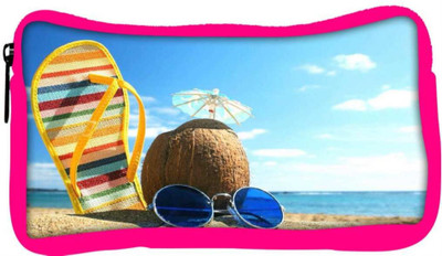 

Snoogg Eco Friendly Canvas Summer Beach Designer Student Pen Pencil Case Coin Purse Pouch Cosmetic Makeup Bag (PINK) Pouch(Multicolor)