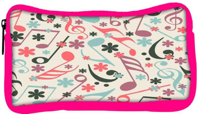 

Snoogg Eco Friendly Canvas Music Strings Designer Student Pen Pencil Case Coin Purse Pouch Cosmetic Makeup Bag (PINK) Pouch(Multicolor)