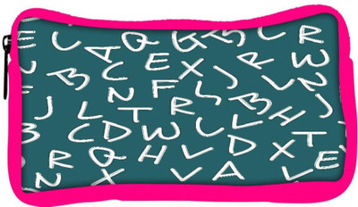 

Snoogg Eco Friendly Canvas Alphabets Designer Student Pen Pencil Case Coin Purse Pouch Cosmetic Makeup Bag (PINK) Pouch(Multicolor)