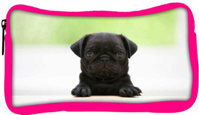 

Snoogg Eco Friendly Canvas Black Puppy Designer Student Pen Pencil Case Coin Purse Pouch Cosmetic Makeup Bag (PINK) Pouch(Multicolor)