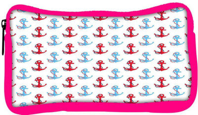 

Snoogg Eco Friendly Canvas Colorful Anchors Designer Student Pen Pencil Case Coin Purse Pouch Cosmetic Makeup Bag (PINK) Pouch(Multicolor)