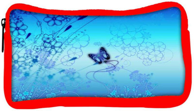 

Snoogg Eco Friendly Canvas Blue Buttefly And Flowers 2593 Student Pen Pencil Case Coin Purse Pouch Cosmetic Makeup Bag (RED) Pouch(Multicolor)